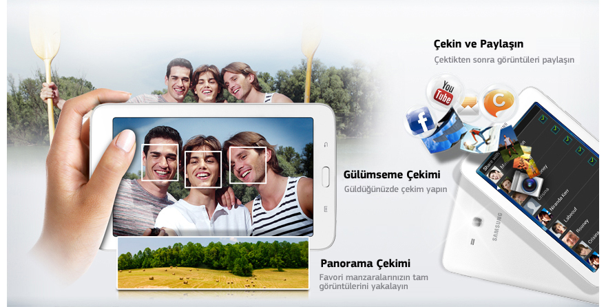 Samsung SM-T110 Galaxy Tab 3 Lıte 7.0 Beyaz Tablet - incehesap.com